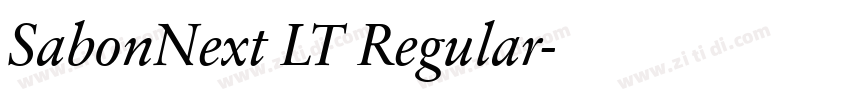 SabonNext LT Regular字体转换